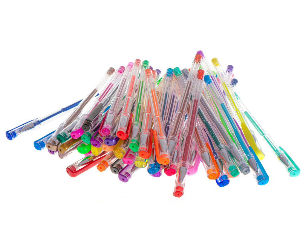 Set 50 de pixuri colorate, Zola®, cu gel, sclipici, metalice, pastelate si fluorescente Set 50 de pixuri colorate, Zola®, cu gel, sclipici, metalice, pastelate si fluorescente